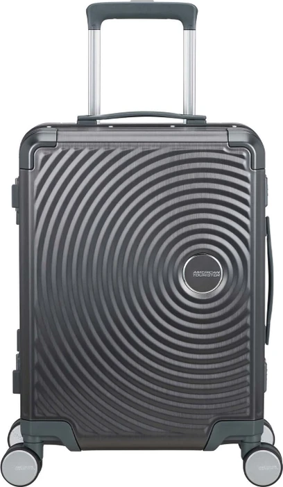 American Tourister Soundbox Spinner Alu S brushed anthracite