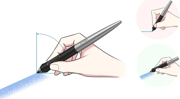 XP-Pen PA1 schwarz/silber