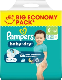 Pampers Baby-Dry Gr.6 Einwegwindel, 13-18kg, 54 Stück
