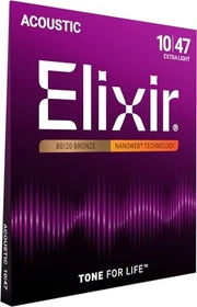 Elixir Acoustic 80/20 Bronze Nanoweb Extra Light