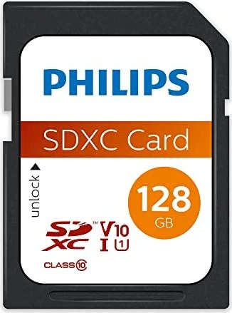 Philips R80/W30 128GB, UHS-I U1, Class 10
