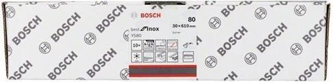 Bosch Professional Y580 Best for Inox Schleifband K80, 30x610mm, 10 Stück