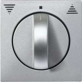 Merten System M Zentralplatte Thermoplast edelmatt, aluminium