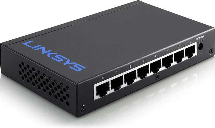 Linksys LGS100 Desktop Gigabit Switch, 8x RJ-45