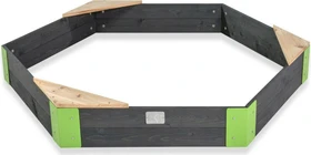 Exit Toys Aksent Holzsandkasten sechseckig 160x140cm