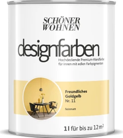 Schöner Wohnen Designfarben innen freundliches goldgelb, 1l
