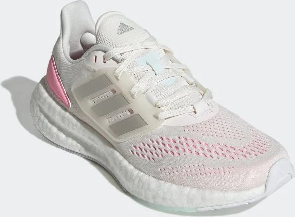 adidas Pureboost 22 cloud white/silver metallic/beam pink (Herren)