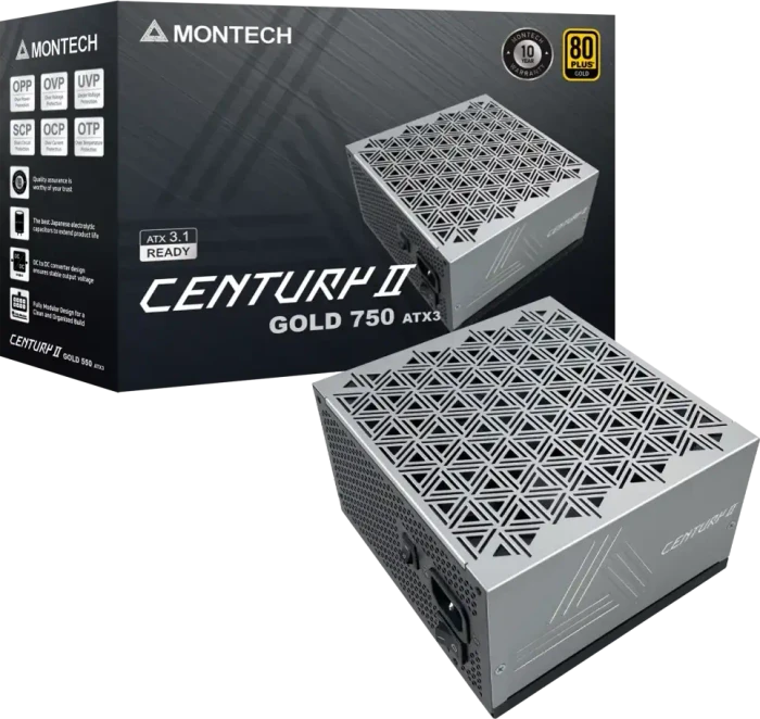 Montech Century II Gold 750W, ATX 3.1