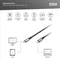 Digitus USB4 Kabel, 40Gb/s, 8K60Hz, 240W PD, USB-C Stecker auf USB-C Stecker, schwarz, 1m Vorschaubild