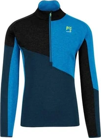 Karpos Federa Half Zip Fleece Funktionsshirt langarm midnight/black/diva blue (Herren)