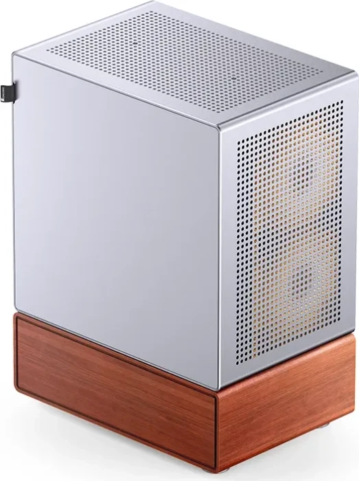 Jonsbo T7 Silver, silber/braun, Glasfenster