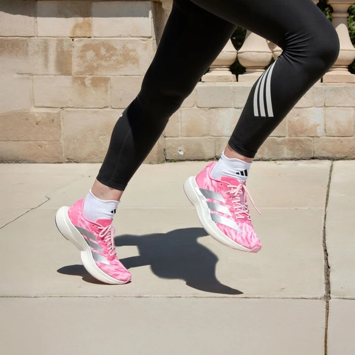 adidas Adizero Evo SL Woven pink fusion/silver metallic/clear pink (Herren)