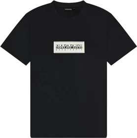 Napapijri Logo Box T-Shirt kurzarm schwarz (Herren)