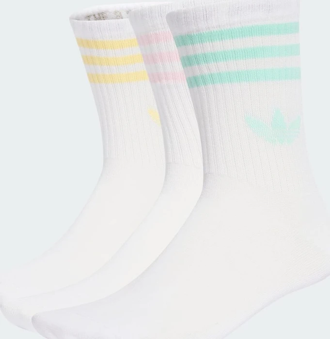 adidas 3-Streifen Crew Socken, 3 Paare
