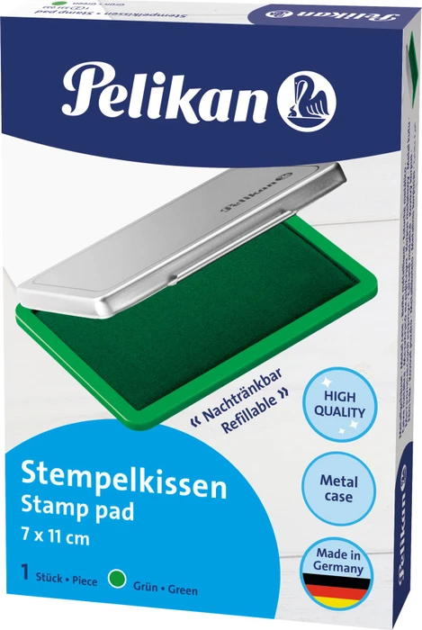 Pelikan Steki 2 Metallstempelkissen, 70x110mm, grün
