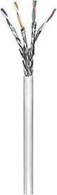 goobay Patchkabel, Cat6, S/FTP, RJ-45/RJ-45, 25m, rot