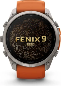Garmin Fenix 9 Pro 51mm titanium/autumn orange-spark orange