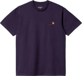 Carhartt American Script T-Shirt kurzarm violett (Herren)
