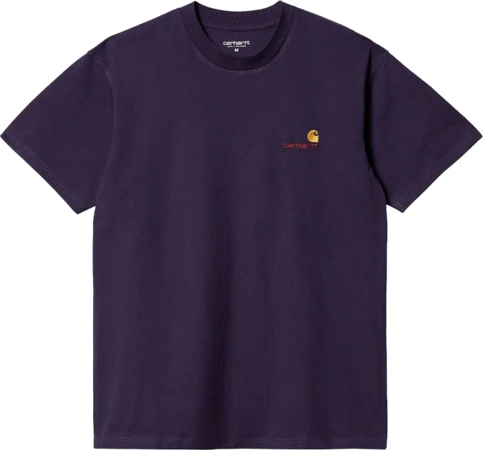 Carhartt American Script T-Shirt kurzarm violett (Herren)