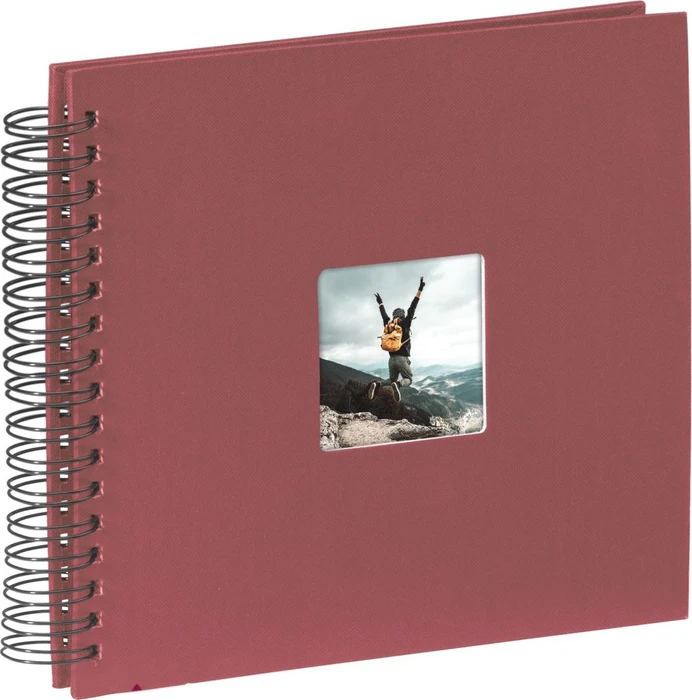 Hama Spiralalbum Fine Art 28x24 / 50 schwarze Seiten rot