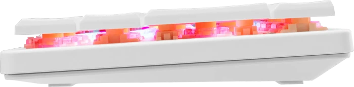 White Shark NAGAMAKI, weiß, LEDs RGB, low-profile RED Switches, USB, US