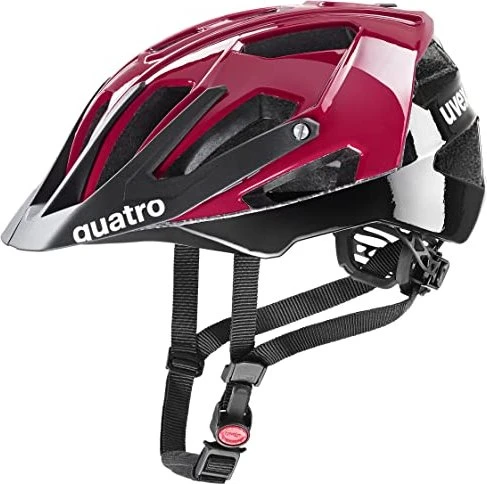 UVEX Quatro Helm ruby red/black