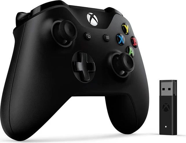 Microsoft Xbox One Wireless Controller inkl. Wireless Adapter schwarz (Xbox One/PC)
