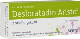 Aristo Pharma Desloratadin Aristo 5mg Filmtabletten, 50 Stück