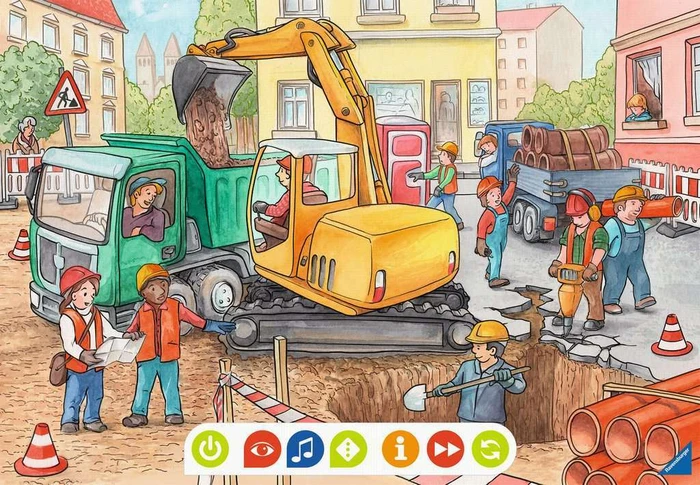 Ravensburger tiptoi Puzzle: Puzzle für kleine Entdecker: Baustelle
