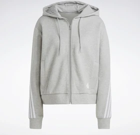 adidas Future Icons 3-Streifen Hoodie medium grey heather (Damen)