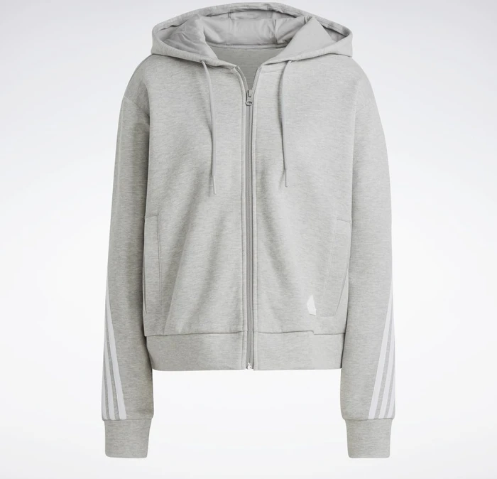 adidas Future Icons 3-Streifen Hoodie medium grey heather (Damen)