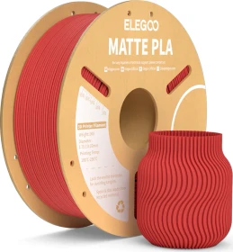 Elegoo PLA Matte, Ruby Red, Spule, 1.75mm, 1.00kg