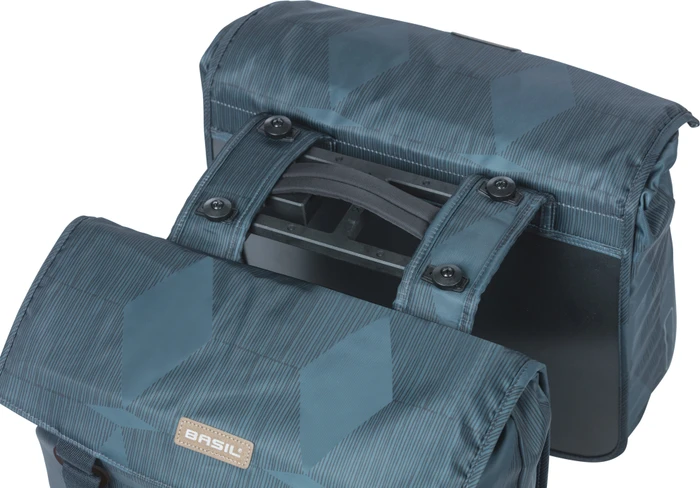 Basil Elegance Doppeltasche MIK Gepäcktasche estate blue