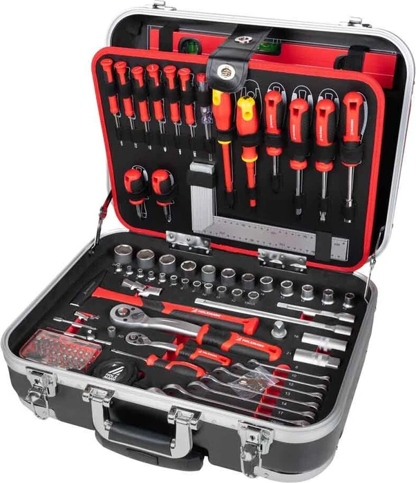 Holzmann WZK167PRO Handwerkzeugset inkl. Koffer, 167-tlg.