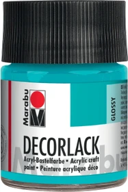 Marabu Decorlack Acryl Acrylfarbe, schwarz, 50ml