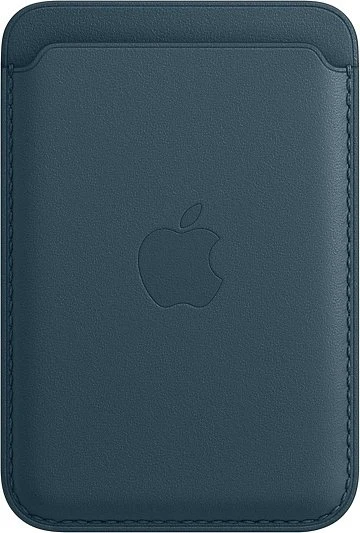 Apple iPhone Leder Wallet mit MagSafe baltischblau
