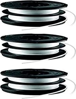 Black&Decker A6495 Fadenspule Reflex+ für Rasentrimmer, 1.5mm/6m, 2 Stück