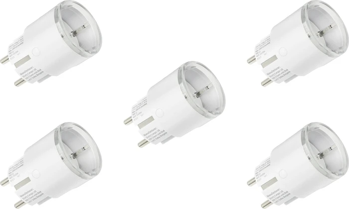Shelly Plug S Gen3, weiß, 2500W, Smart-Steckdose, 5er-Pack
