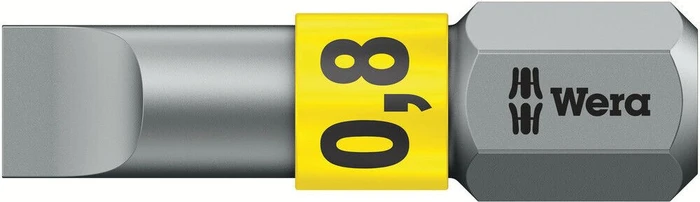 Wera 800/1 BTZ Schlitz Bit 1/4", 5.5x25mm, 1 Stück