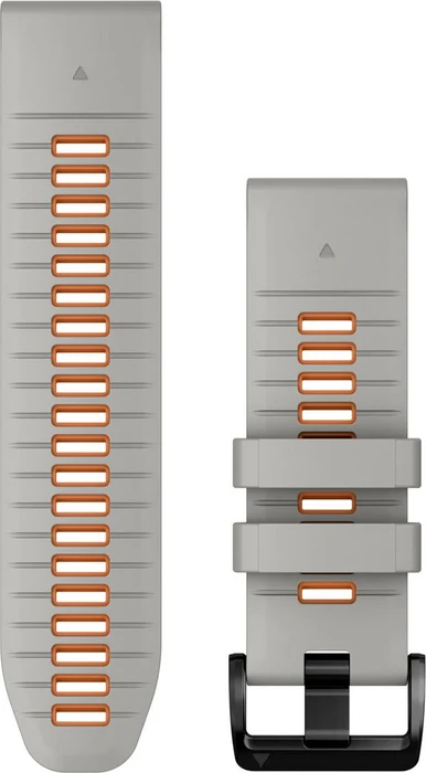 Garmin Ersatzarmband QuickFit 26 Silikon fog grey/ember orange