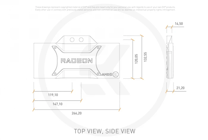 EK Water Blocks Quantum Line EK-Quantum Vector RX 6800/6900 D-RGB, AMD Radeon Edition
