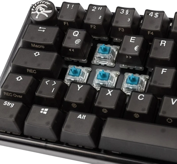 Ducky One 3 Mini PBT, LEDs RGB, Aura Black, MX RGB BLUE, USB, DE