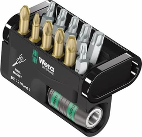 Wera Bit-Check 12 Wood 1 Bitset inkl. Werkzeugbox, 12-tlg.