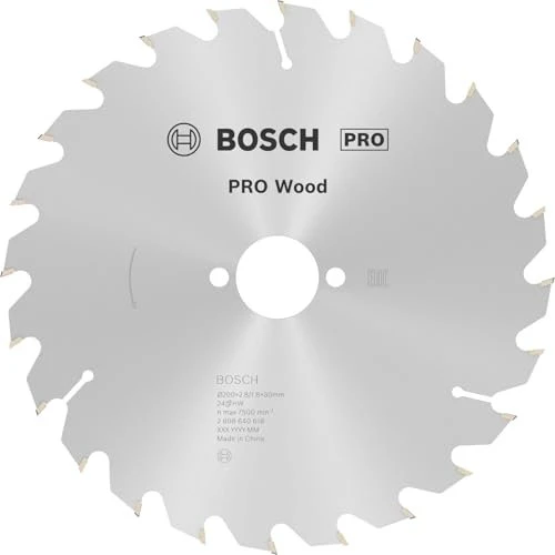 Bosch Professional Optiline Wood Kreissägeblatt 24Z, 200x2.8x30mm, 1 Stück
