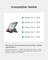 Inateck Bluetooth-Tastatur-Hülle für Surface Pro 7/7+/6/5/4, schwarz, DE Vorschaubild