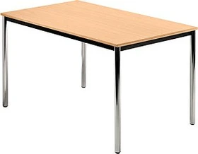 Hammerbacher Meeting D-Serie DR12/6/C Konferenztisch 120x80cm Buche/chrom