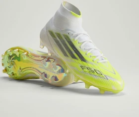 adidas F50 Sparkfusion Elite Mid cloud white/iron metallic/hi-res yellow (Damen)