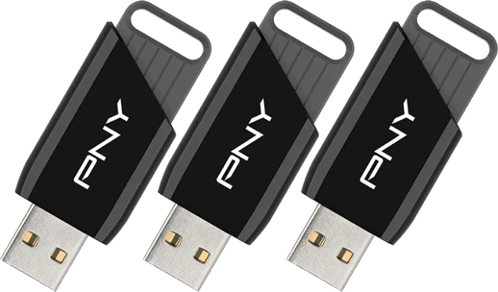 PNY Attaché X 128GB, USB-A, USB 3.2 Gen 1×1, 3er-Pack