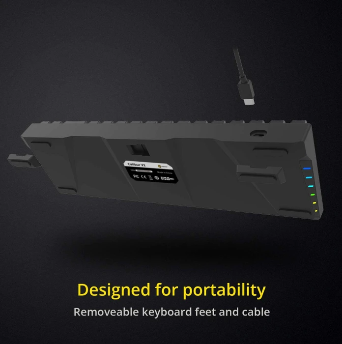 Drevo Calibur V2 TE PC/Mac, LEDs RGB, schwarz, MX RGB BLUE, USB, UK