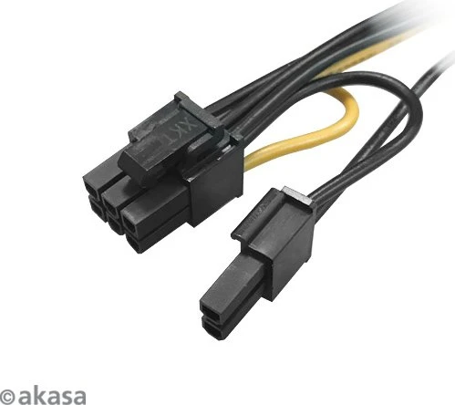 Akasa 2x 15-Pin SATA Strom auf 6/8-Pin PCIe, 150mm